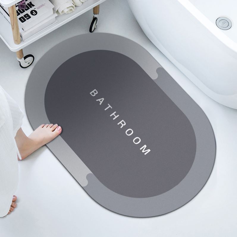 Absorbent felt bedroom entrance door mat bathroom rug carpet