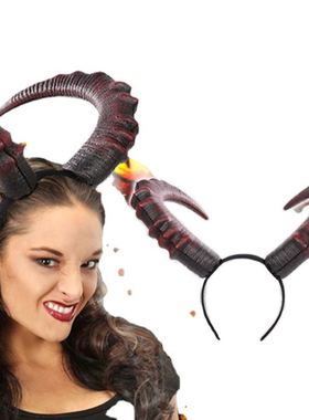 2pcs Halloween decoration devil horn headband for Ghost ball