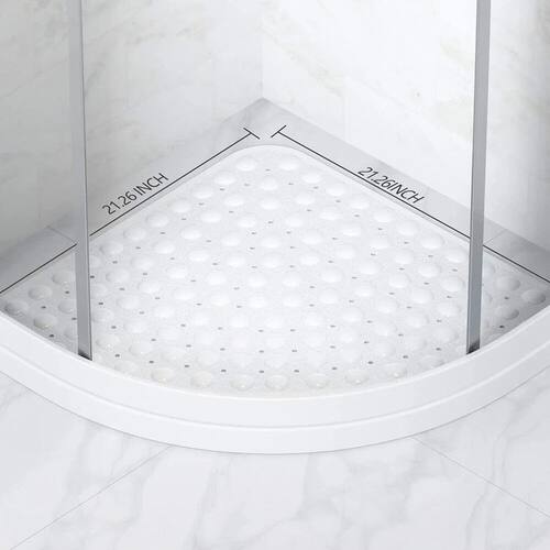 1PC 54x54 cm Non Slip Shower Mat with Suction Cups Rubber Co