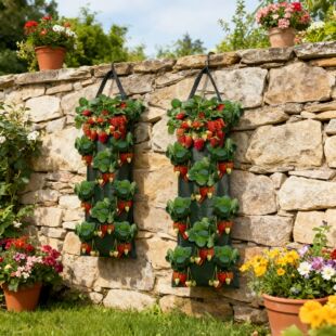 Horticultural Suspended Strawberry Planting Bag,Three-dimens