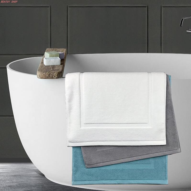 Hotel household bathroom floor mat cotton towel浴室地巾地垫