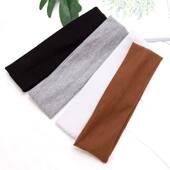 Cotton Men HairBand Headbands Elastic Women Fashion for Soli