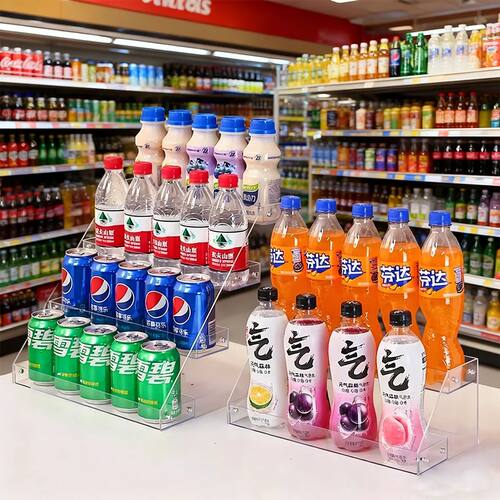 1pc multi-layer acrylic transparent desktop beverage display