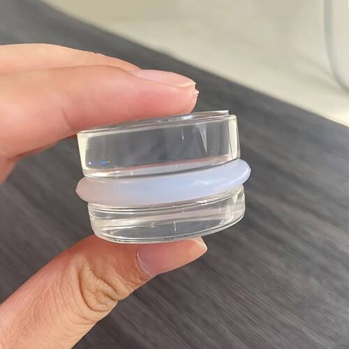 Transparent Door Stopper Self Adhesive No Drill Cylinder Des