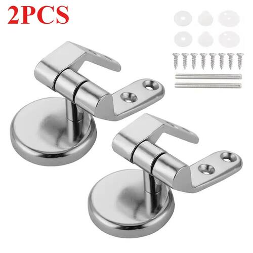 Chrome Zinc Alloy Toilet Seat Hinges Replacement Set Univers