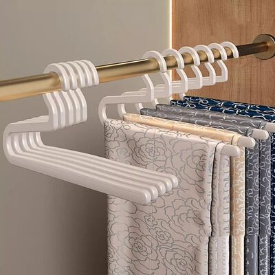 5PC Goose Type Clothes Pants Rack Hanging Household Non-slip
