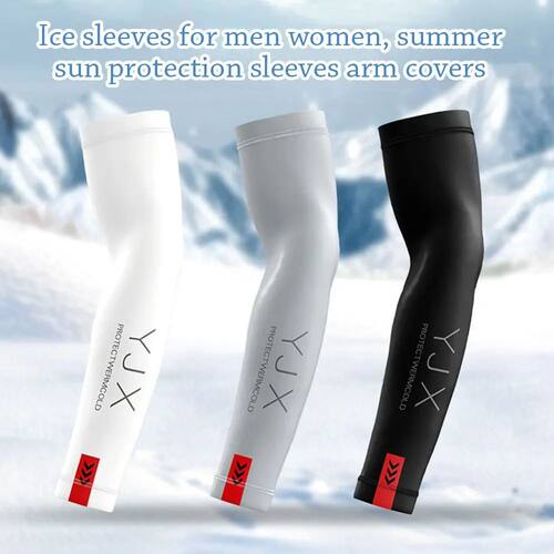 Cycling Arm Sleeve UV Protection Ice Silk Arm Cover Breathab