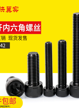12.9级全牙内六角螺丝杯头螺钉高强度加长圆柱头螺栓M3M5M8M10M36