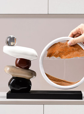 轻奢时来运转流沙画摆件礼物