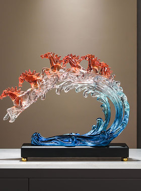 创意马到成功新中式摆件