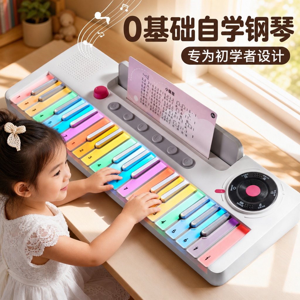 2026新款爆款电子琴彩虹小钢琴