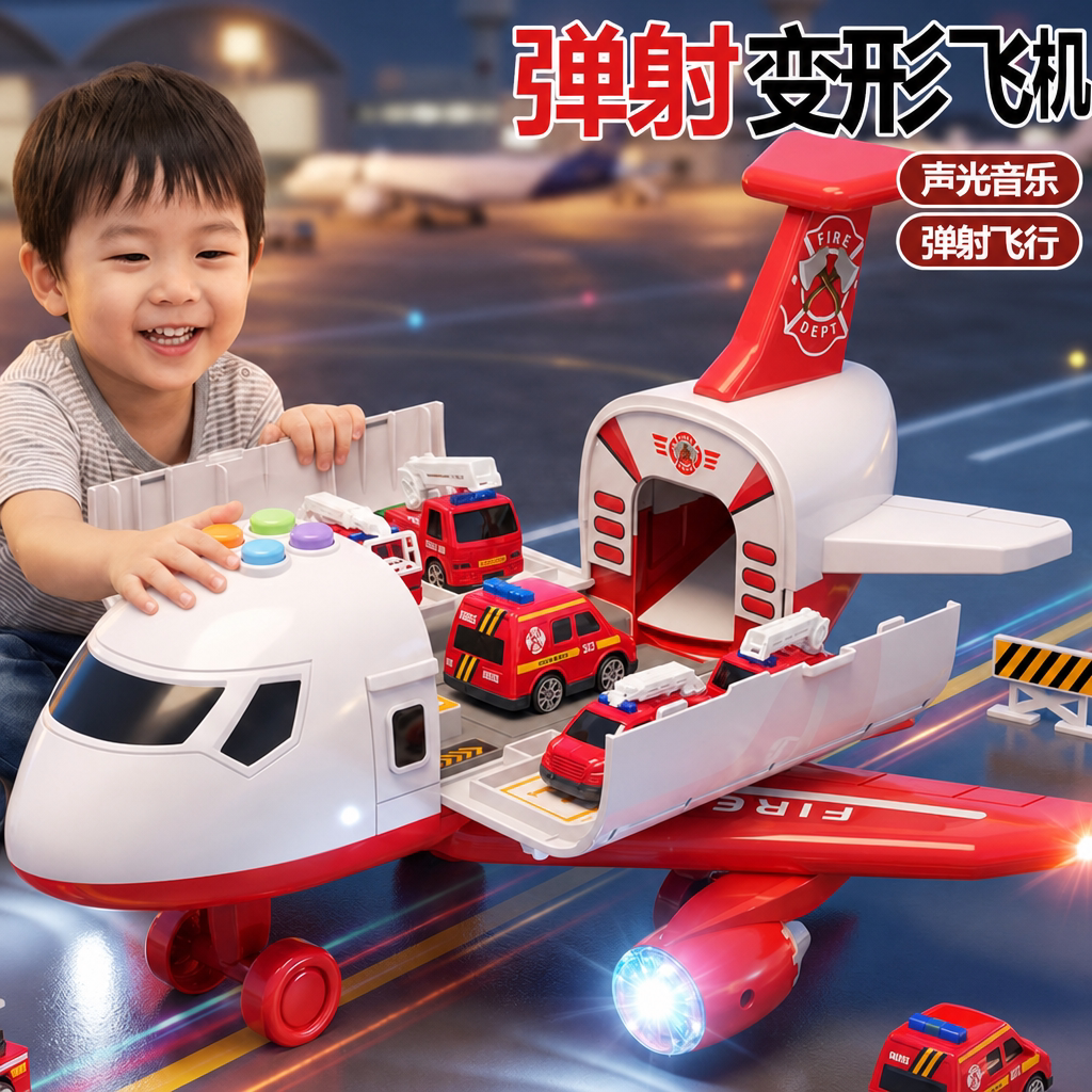 儿童玩具飞机轨道合金小汽车男孩3到6岁生日礼物1宝宝益智2滑行车