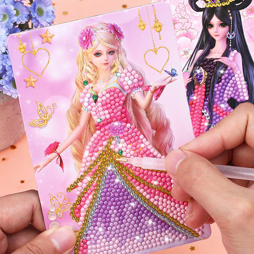 叶罗丽钻石贴画儿童2025新款点钻