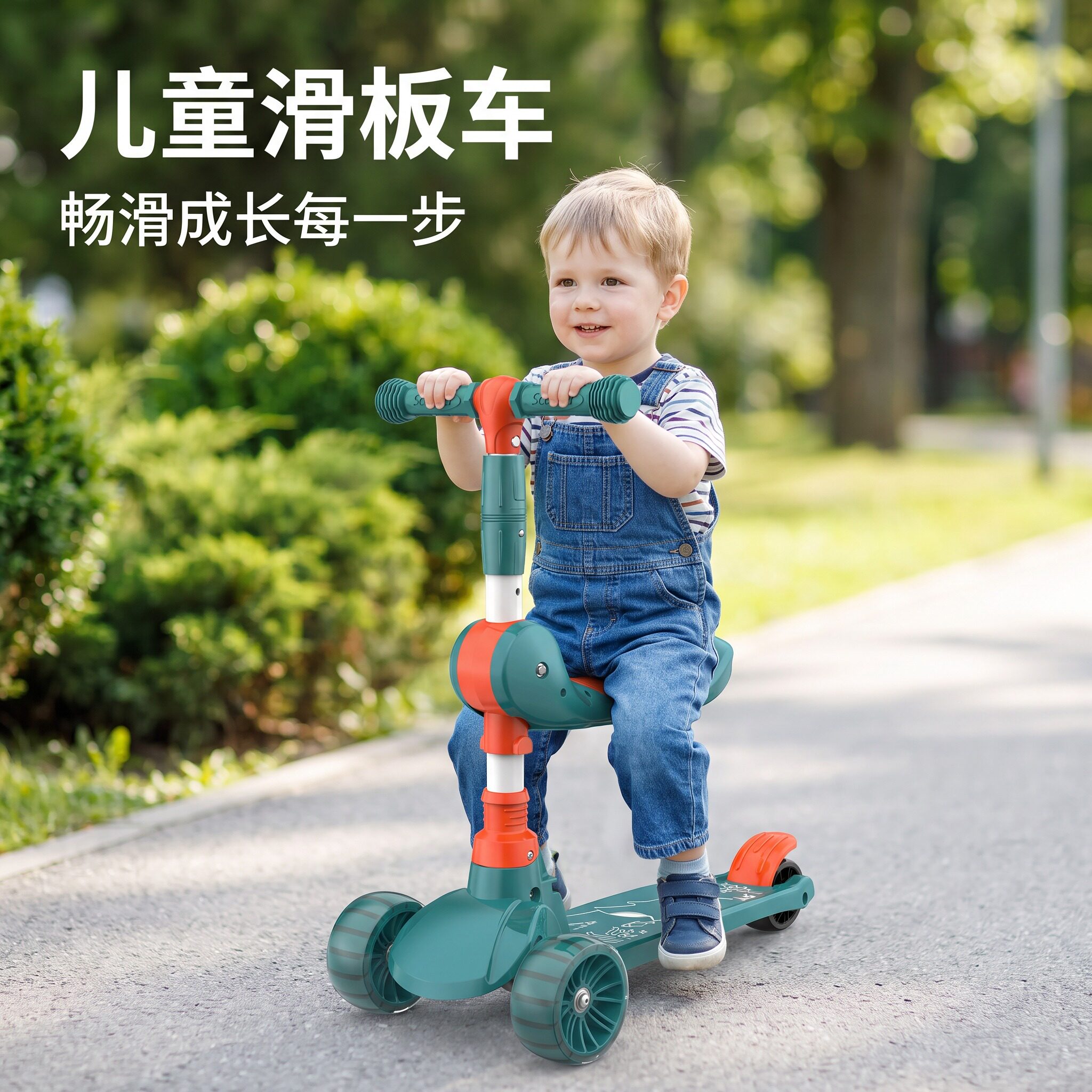 2026新款儿童滑板车宝宝可坐可骑
