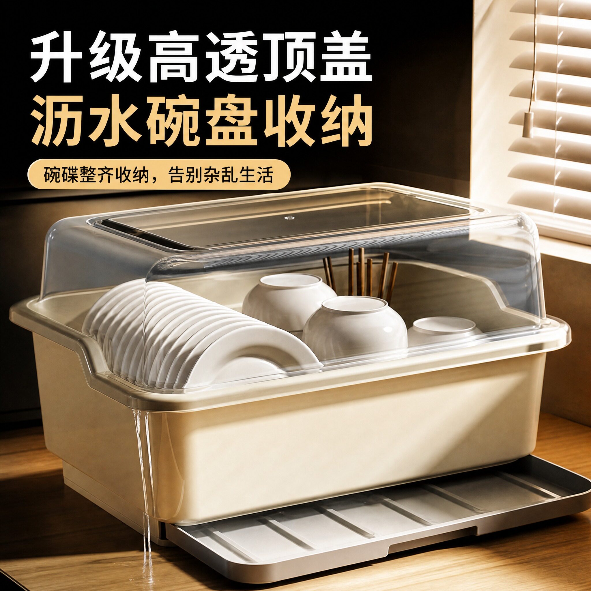 台面家用沥水碗碟架盘架神器碗具图片