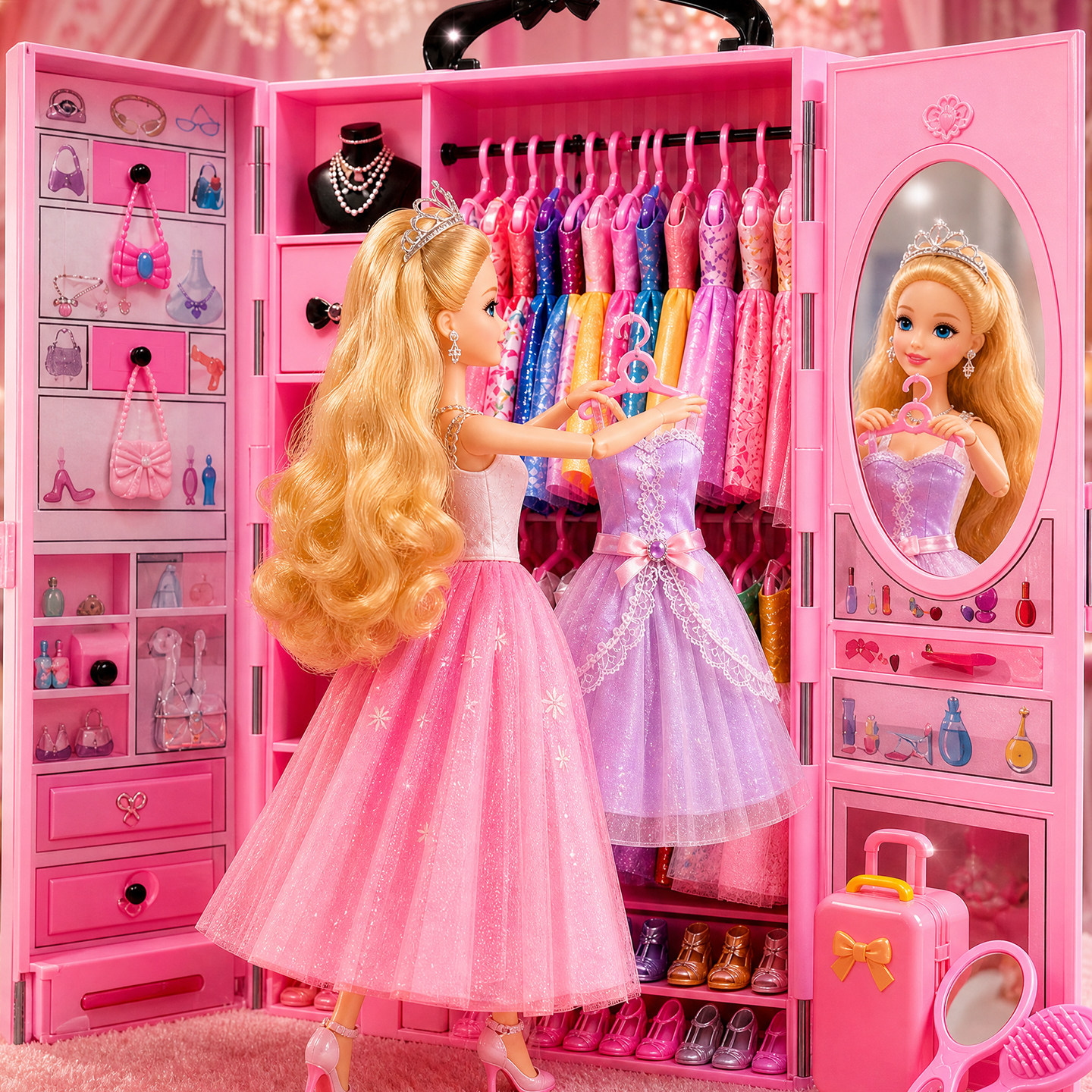 洋娃娃女孩玩具可换衣服换装套装