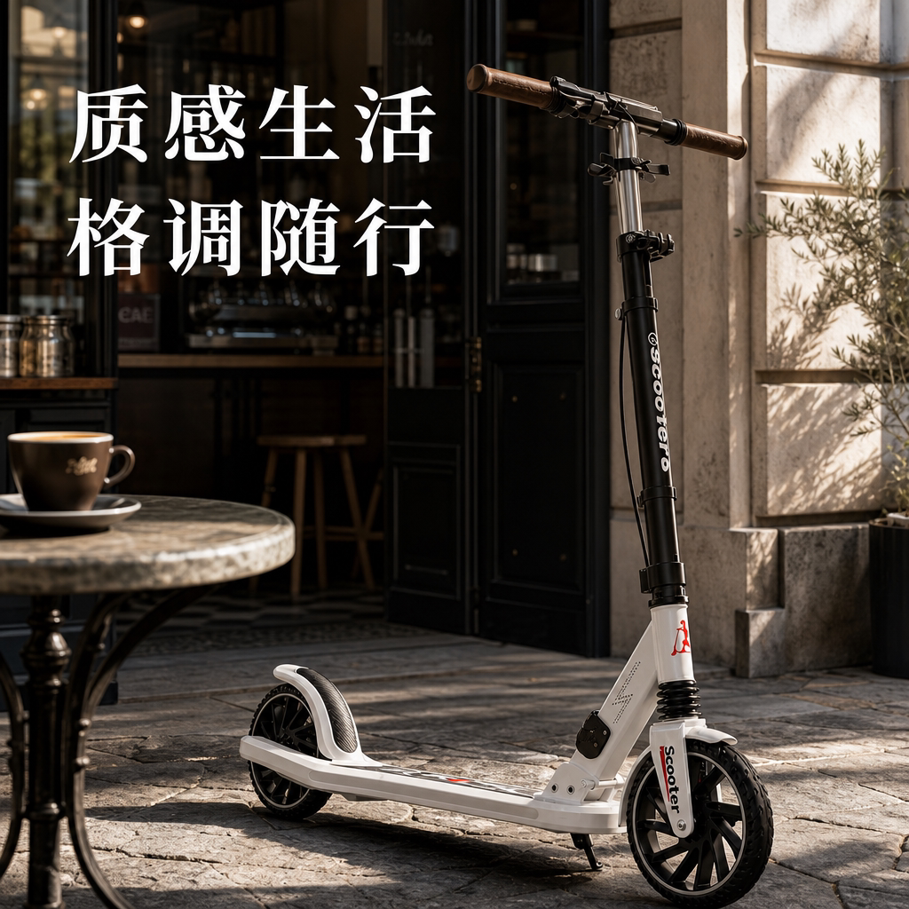 2026新款成人折叠两轮代步滑板车图片