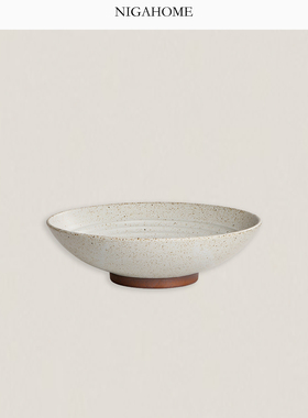 NigaHome创意日式粗陶浅碗纹理设计炻瓷碗家用饭面碗 43297201251