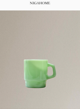 Niga Home 不透明玻璃杯奶玉玻璃马克杯咖啡杯水杯子 45293210300