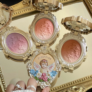 cheerflor 天使浮雕渐变腮红正品腮紫晒红膨胀色修饰显白日落裸妆