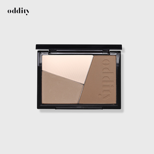oddity不显脏三色修容盘一体盘灰棕鼻影哑光高光新手初学