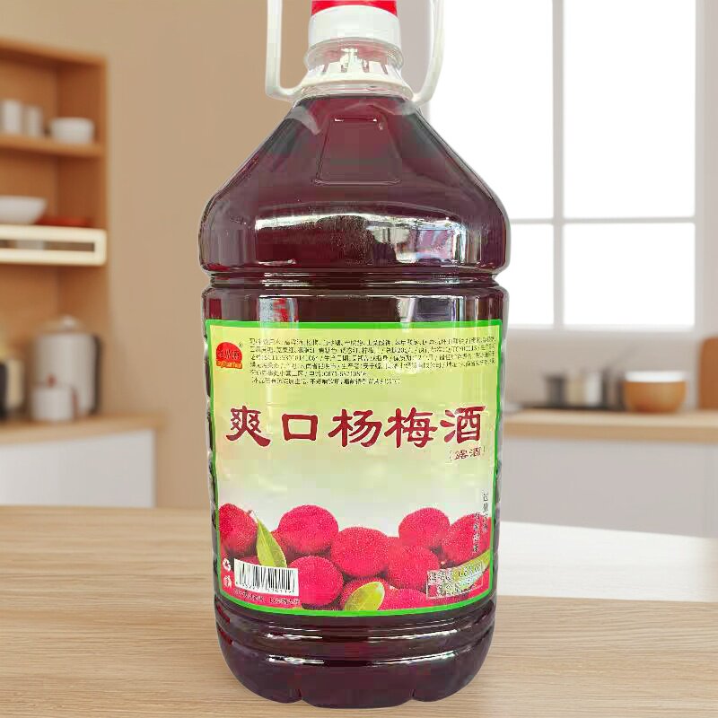 云南特产螳川源爽口杨梅果酒5L大桶装低度6.8度果酒微醺