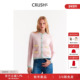 CRUSH Collection2025冬季 新款 papi酱同款 金属扣饰拼色新年羊绒衫
