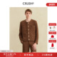 皮边编织花呢夹克外套男女情侣款 CRUSH Collection2025年早秋新款