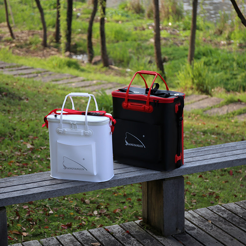 加厚鱼护箱钓箱双层鱼护包多功能鱼护桶装鱼桶折叠活鱼桶水桶水箱