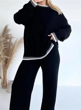 2023 New casual loose fitting twopiece set for women