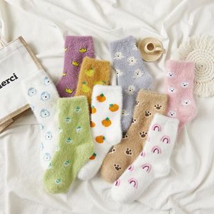 Women Thermal Fluffy Socks Autumn-Winter Snow Socks Girls In