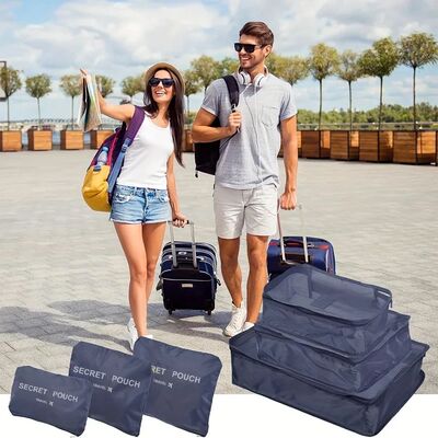 6pcs Travel Organizer Set - Durable Oxford Fabric, Fashionab