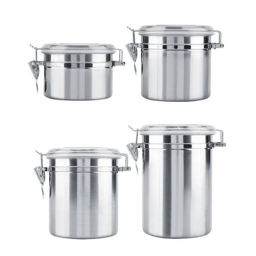 Coffee Container Stainless Steel Vacuum Sealed Coffee Beans