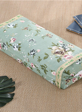 柏子壳枕头壳荞麦壳艾草枕头宫廷枕头两用高低可调节枕清新花色枕