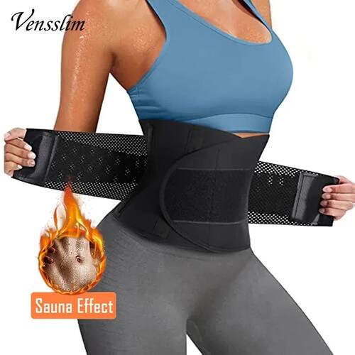 Vensslim Women Sauna Sweat Abdomen Trimmer Belt Waist Traine