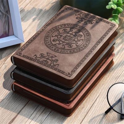 2025 New Portable Vintage Leather Notebook Diary Journal Sta