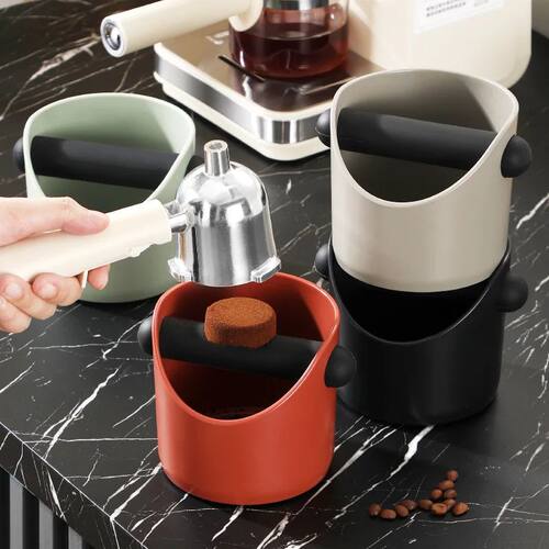 Espresso Knock Box - Barista Coffee Grounds Container with A