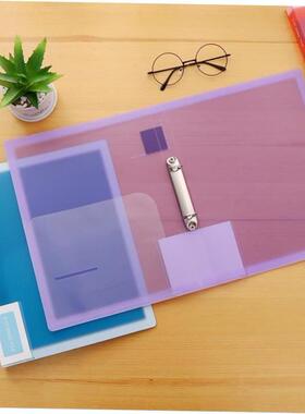 punched folder A4 paper 3 hole binder ring file活页文件夹