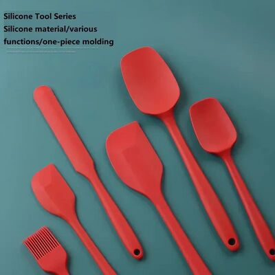 Spot silicone integrated scraper 6-piece scraper oil brush s