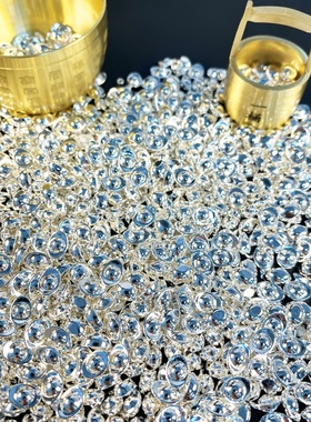 迷你合金实心小银元宝摆件