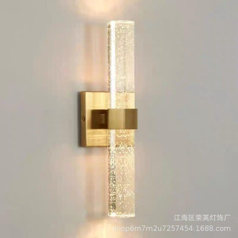 新款水晶壁灯酒店客房床头灯饰现简约卧室客厅餐厅创意装饰壁灯