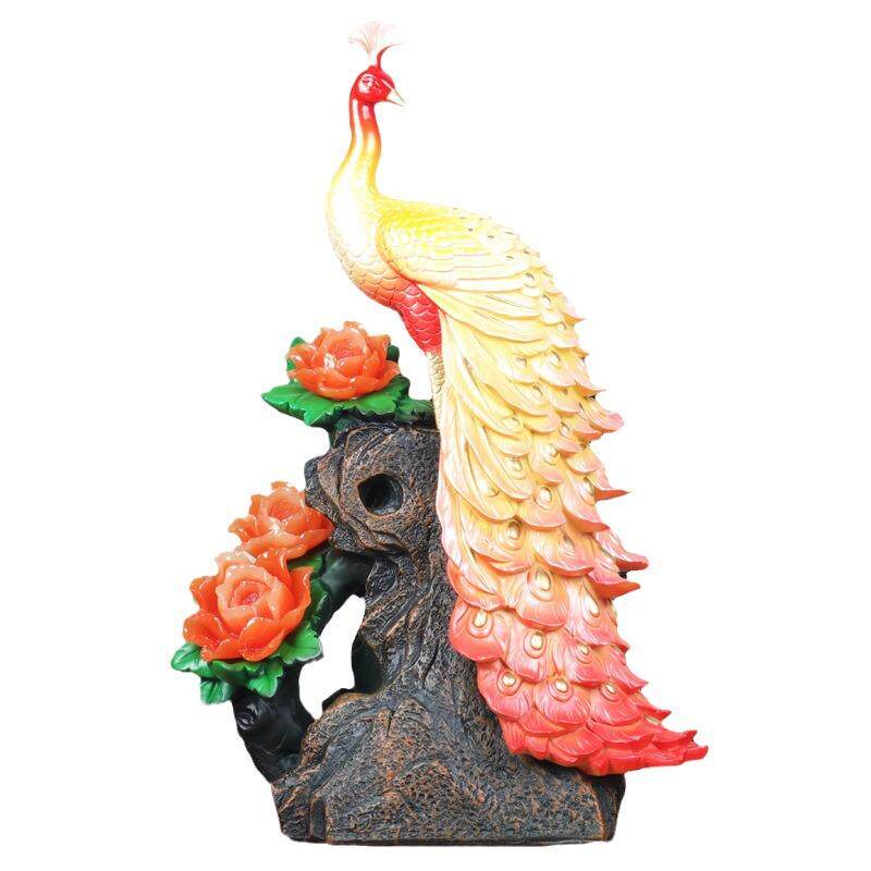 现代风孔雀摆件客厅电视柜酒柜装饰品创意家居摆设乔迁新居礼物