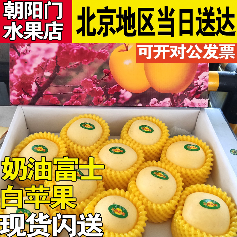 奶油新款中国大陆其他单品富士白苹果 香甜可口 10颗5斤装北京