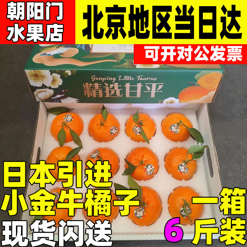 日本品种甘平小金牛柑橘子原箱礼盒7斤大果当季新鲜水果皮薄甜嫩