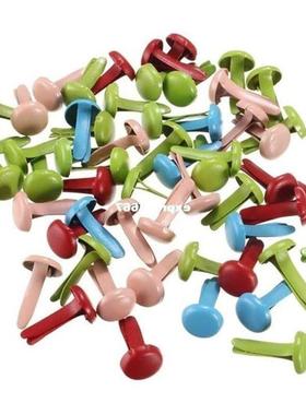 100PCS/SET Mini Metal Circular Split Pins Paper Fasteners DI