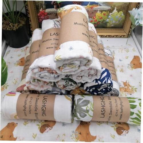 Muslin Baby Blanket 100% Cotton Swaddle Wrap For Newborn Bet