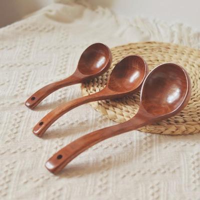 Wooden Soup Ladle - Large Ramen Serving Spoon