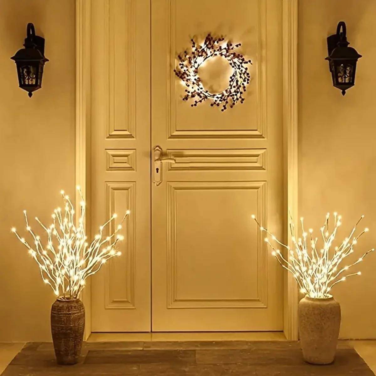 White Birch Branch Light LED Lights Christmas Party Wedding