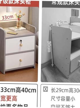 Mini Bedside Table Ultra Narrow Rounded Corner Locker