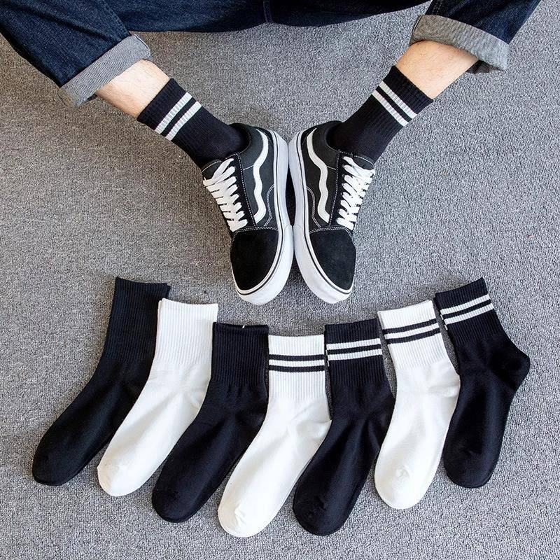 socks men mens cotton socks socks for men white black 男袜